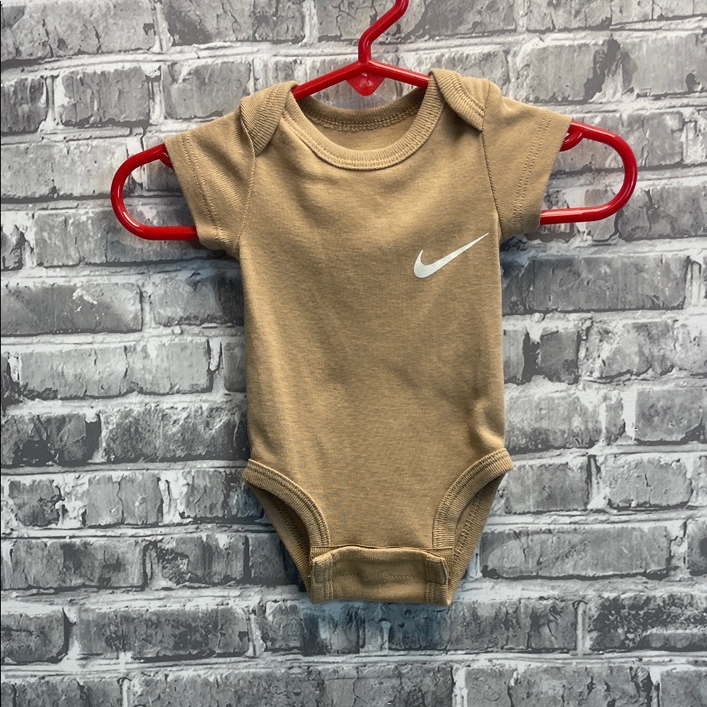 Nike Tan baby‎ onesie